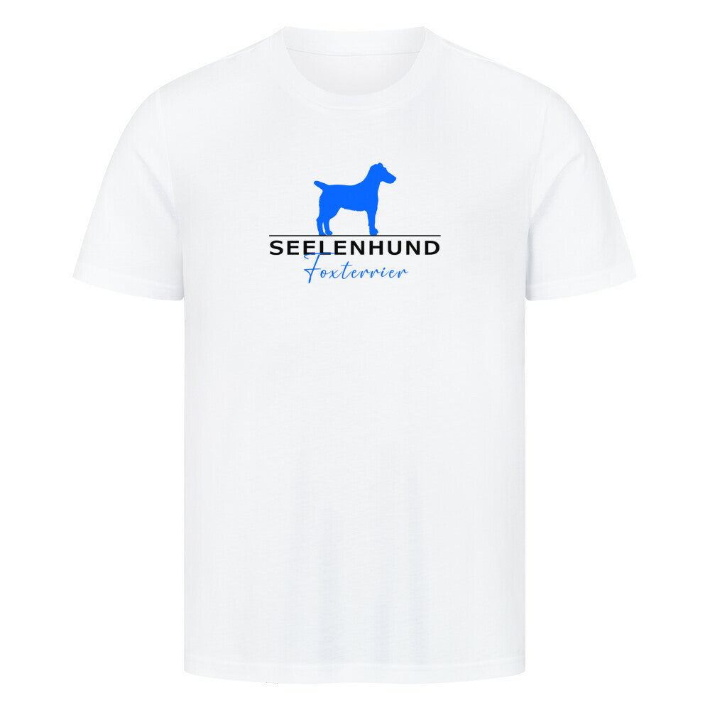 Premium T-Shirt "Foxterrier Smooth - Seelenhund" Weiß – hunde-shirt.de