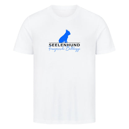 Premium T-Shirt "Frenchie - Seelenhund" Weiß – hunde-shirt.de