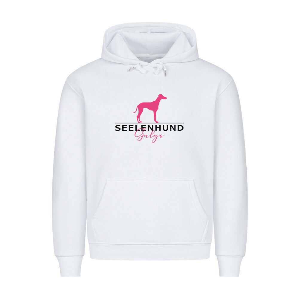 Premium Hoodie "Galgo - Seelenhund" Weiß – hunde-shirt.de