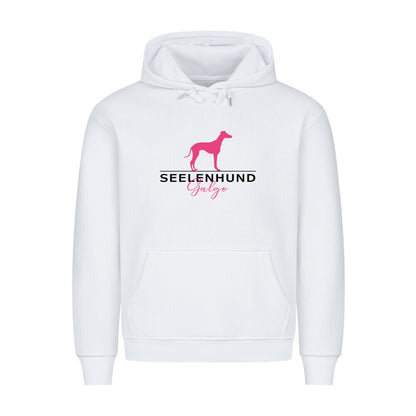 Premium Hoodie "Galgo - Seelenhund" Weiß – hunde-shirt.de