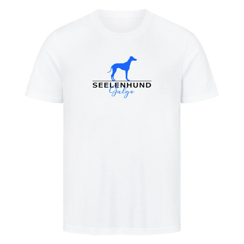 Premium T-Shirt "Galgo - Seelenhund" Weiß – hunde-shirt.de