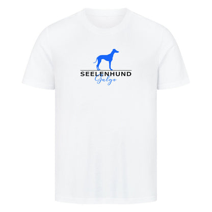 Premium T-Shirt "Galgo - Seelenhund" Weiß – hunde-shirt.de