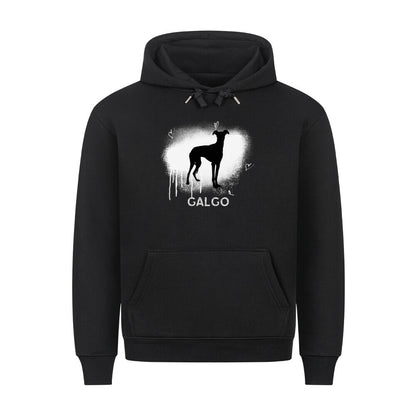 Premium Hoodie "Galgo - Brush" Schwarz – hunde-shirt.de