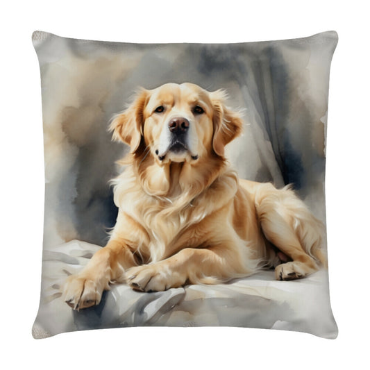 Kissen "Golden Retriever - Relax" Weiß – hunde-shirt.de