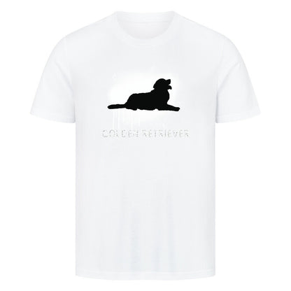 Premium T-Shirt "Golden Retriever - Brush" Weiß – hunde-shirt.de