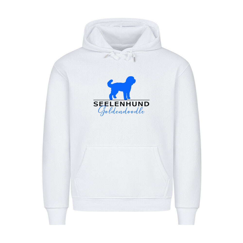 Premium Hoodie "Golden Doodle - Seelenhund" Weiß – hunde-shirt.de