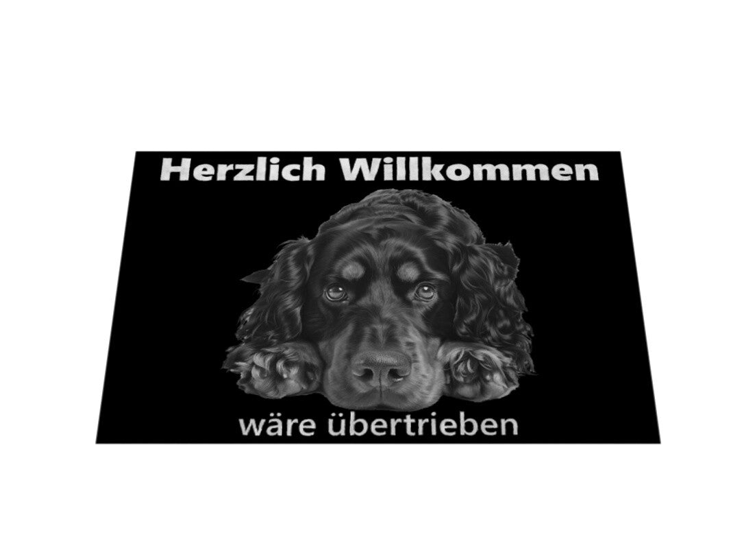 Fußmatte "Gordon Setter - Übertrieben" – hunde-shirt.de