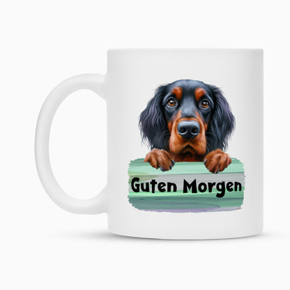 Tasse "Gordon Setter - Guten Morgen" – hunde-shirt.de