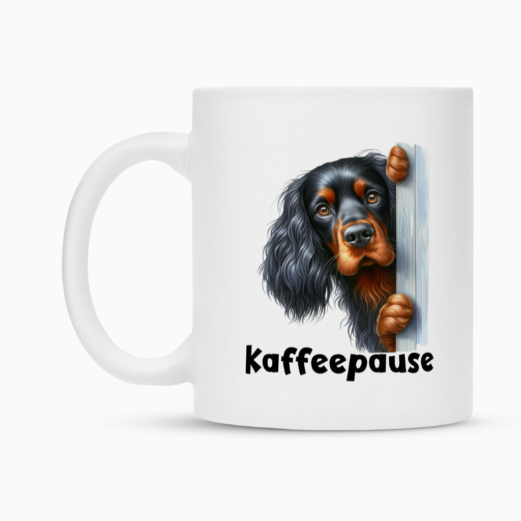 Tasse "Gordon Setter - Kaffeepause" – hunde-shirt.de