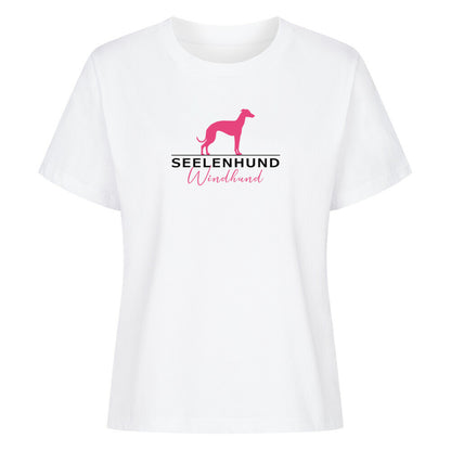 Premium Damen-Shirt "Windhund - Seelenhund" Weiß – hunde-shirt.de