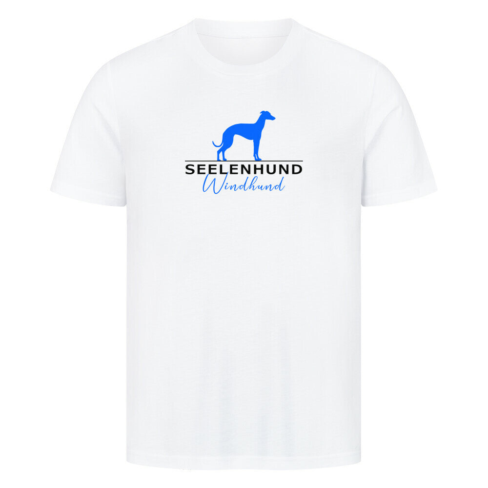 Premium T-Shirt "Windhund - Seelenhund" Weiß – hunde-shirt.de