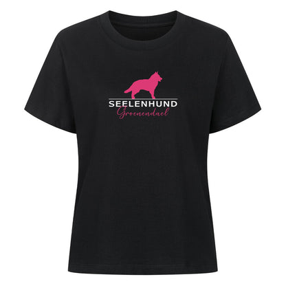 Premium Damen-Shirt "Groenendael - Seelenhund" Schwarz – hunde-shirt.de