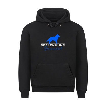 Premium Hoodie "Groenendael - Seelenhund" Schwarz – hunde-shirt.de