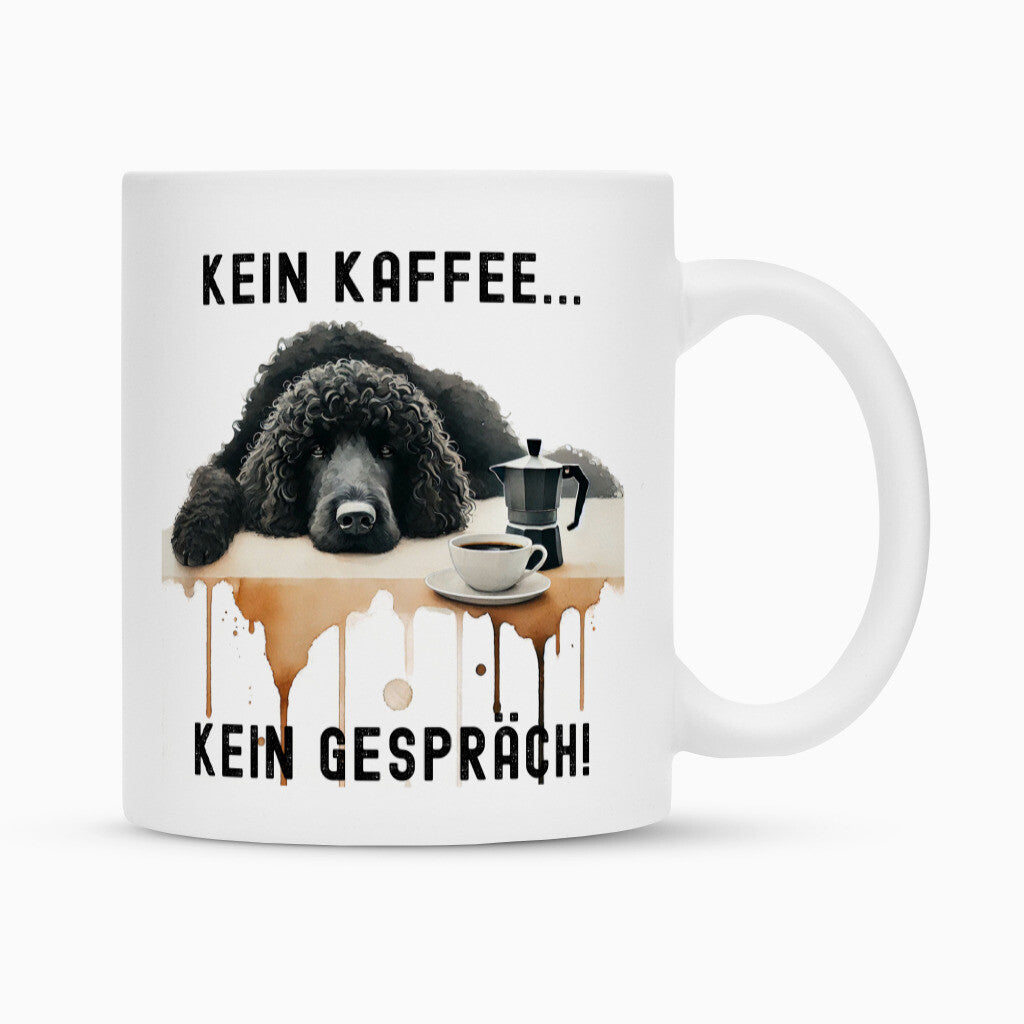 Tasse "Großpudel / Königspudel - Kein Kaffee..." Weiß – hunde-shirt.de