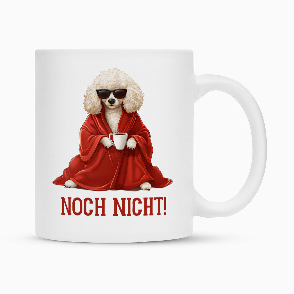 Tasse "Großpudel / Königspudel - Noch nicht" Weiß – hunde-shirt.de