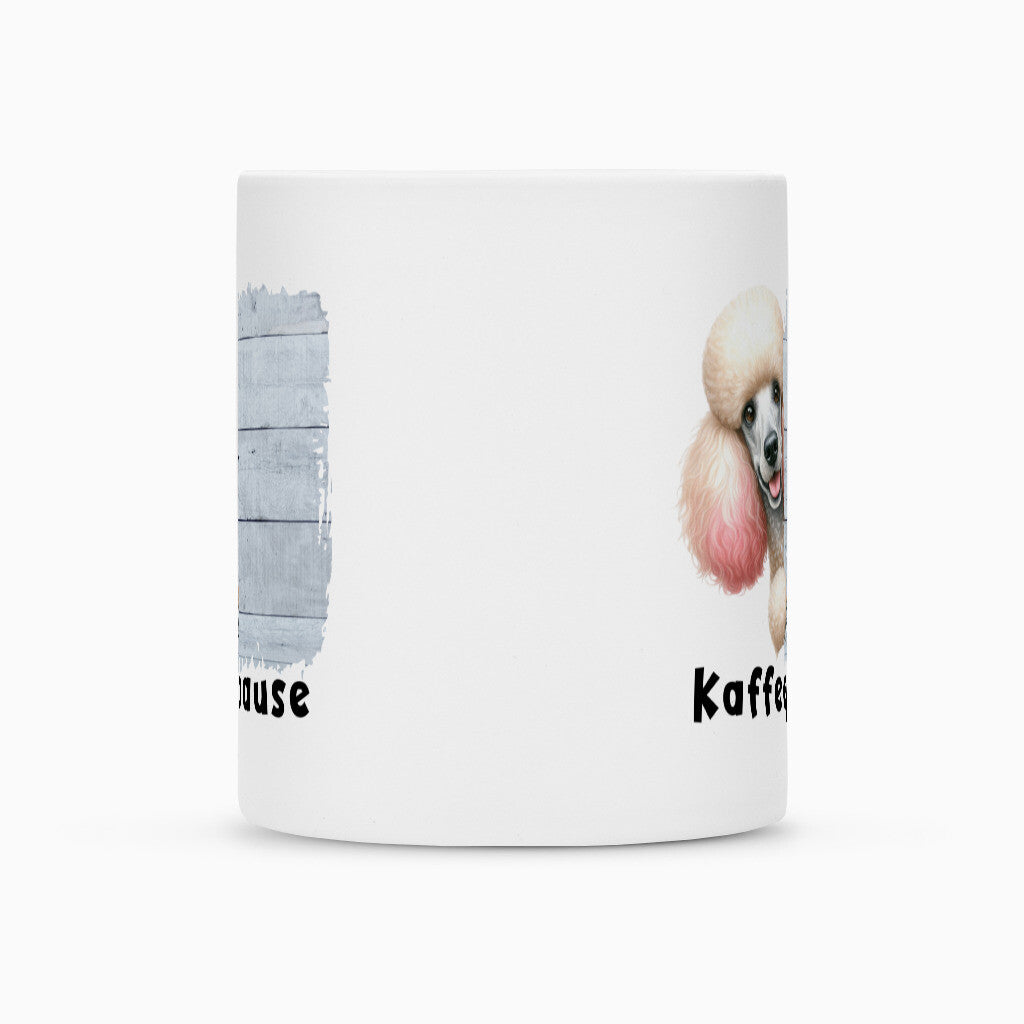 Tasse "Großpudel / Königspudel - Kaffeepause" – hunde-shirt.de