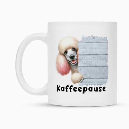 Tasse "Großpudel / Königspudel - Kaffeepause" – hunde-shirt.de