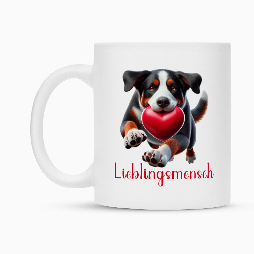 Tasse "Großer Schweizer - Lieblingsmensch" – hunde-shirt.de