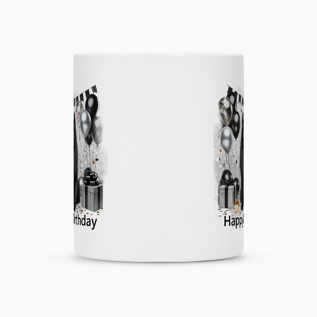 Tasse "Großspitz - Happy Birthday black" – hunde-shirt.de