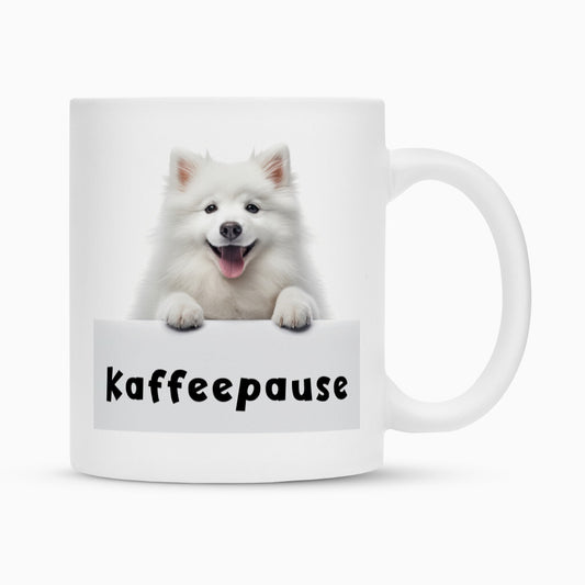 Tasse "Großspitz - Kaffeepause" Weiß – hunde-shirt.de