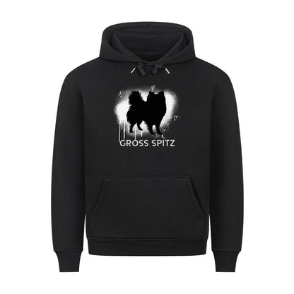 Premium Hoodie "Großspitz - Brush" Schwarz – hunde-shirt.de