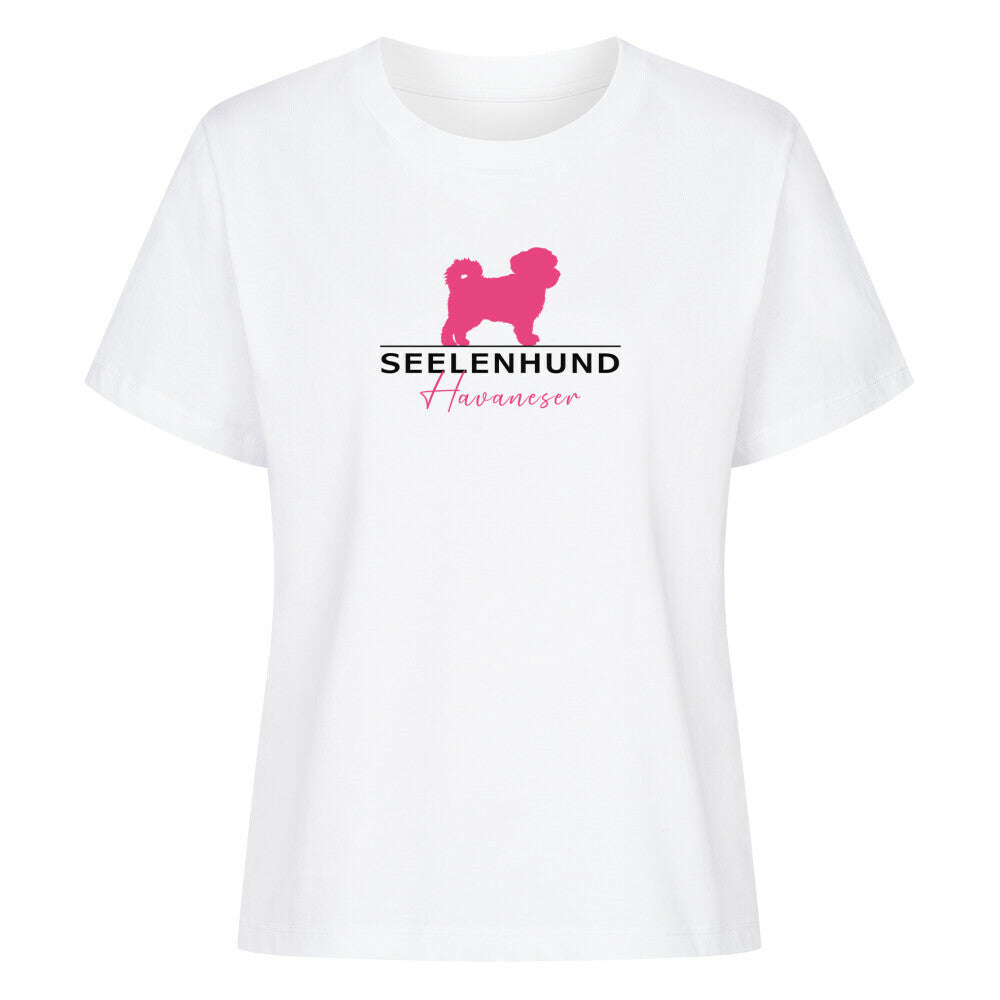 Premium Damen-Shirt "Havaneser - Seelenhund" Weiß – hunde-shirt.de
