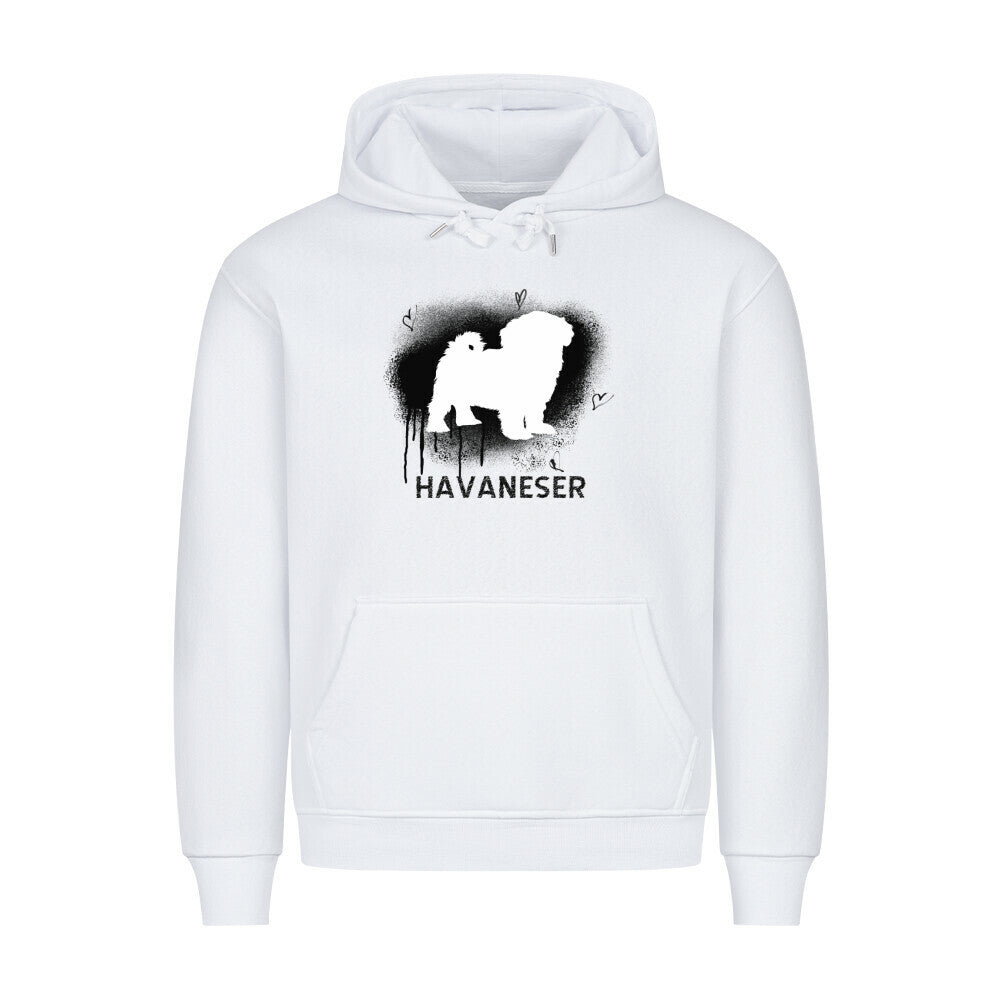 Premium Hoodie "Havaneser - Brush" Weiß – hunde-shirt.de