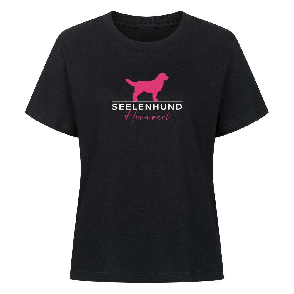 Premium Damen-Shirt "Hovawart - Seelenhund" Schwarz – hunde-shirt.de
