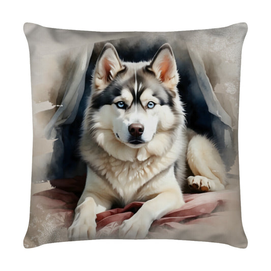 Kissen "Husky - Dream" Weiß – hunde-shirt.de