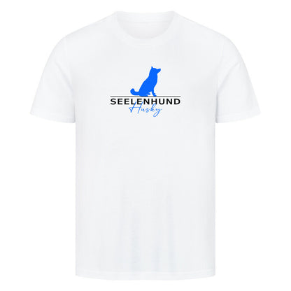 Premium T-Shirt "Husky - Seelenhund" Weiß – hunde-shirt.de