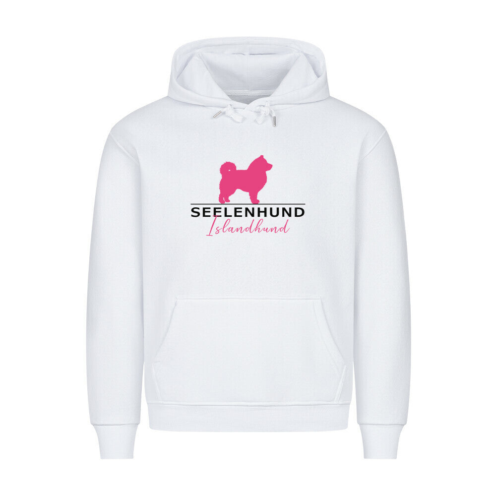 Premium Hoodie "Islandhund - Seelenhund" Weiß – hunde-shirt.de