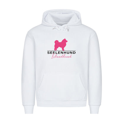 Premium Hoodie "Islandhund - Seelenhund" Weiß – hunde-shirt.de