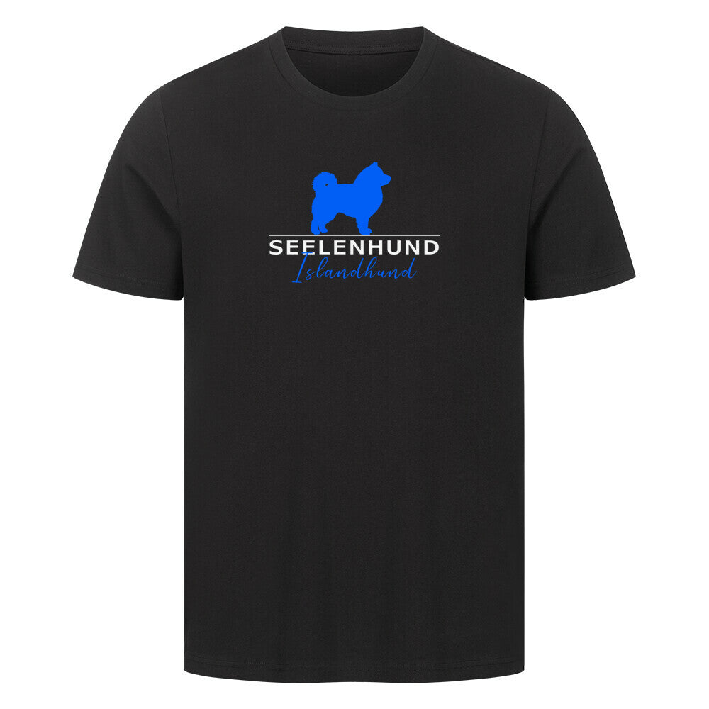 Premium T-Shirt "Islandhund - Seelenhund" Schwarz – hunde-shirt.de