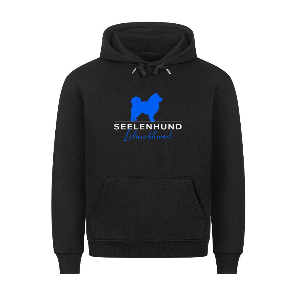 Premium Hoodie "Islandhund - Seelenhund" Schwarz – hunde-shirt.de