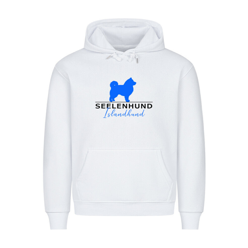 Premium Hoodie "Islandhund - Seelenhund" Weiß – hunde-shirt.de
