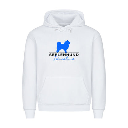 Premium Hoodie "Islandhund - Seelenhund" Weiß – hunde-shirt.de