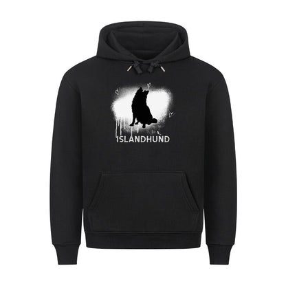 Premium Hoodie "Islandhund - Brush" Schwarz – hunde-shirt.de