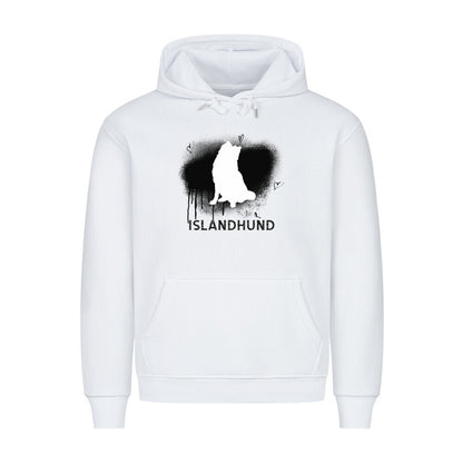 Premium Hoodie "Islandhund - Brush" Weiß – hunde-shirt.de