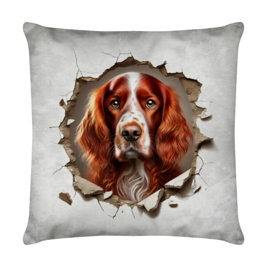 Kissen "Irish Red & White - Look" Weiß – hunde-shirt.de