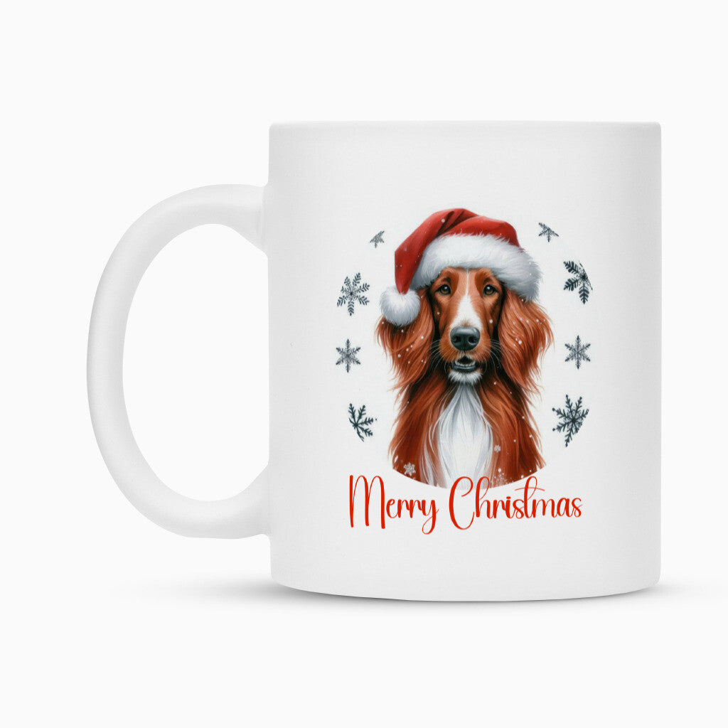 Tasse "Irish Red & White - Merry Christmas" – hunde-shirt.de