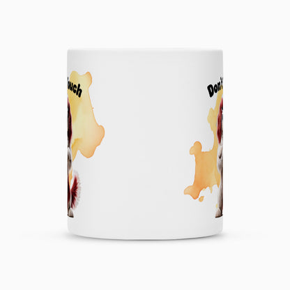 Tasse "Irish Red & White - Don´t touch" – hunde-shirt.de