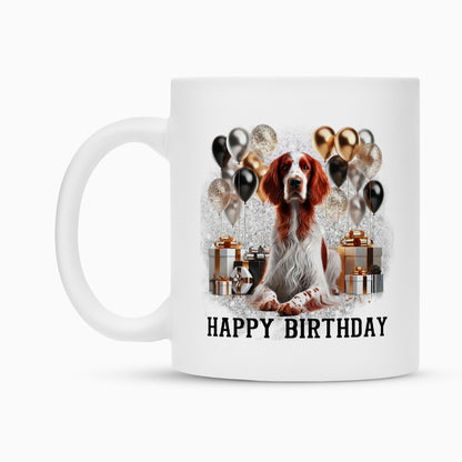 Tasse "Irish Red & White - Happy Birthday" – hunde-shirt.de