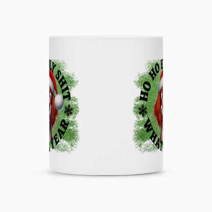 Tasse "Irish Red & White - HO HO..." – hunde-shirt.de