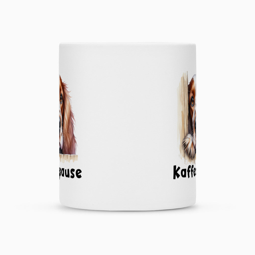 Tasse "Irish Red & White - Kaffeepause" – hunde-shirt.de
