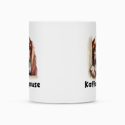Tasse "Irish Red & White - Kaffeepause" – hunde-shirt.de
