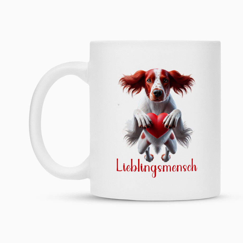 Tasse "Irish Red & White - Lieblingsmensch" – hunde-shirt.de