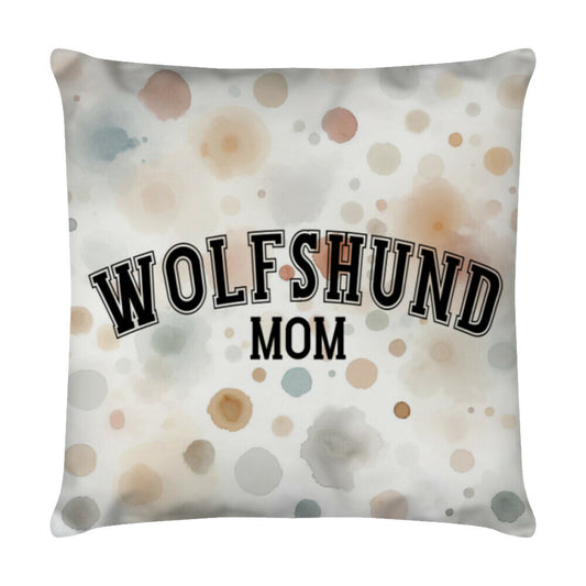 Kissen "Irischer Wolfshund - MOM" Weiß – hunde-shirt.de