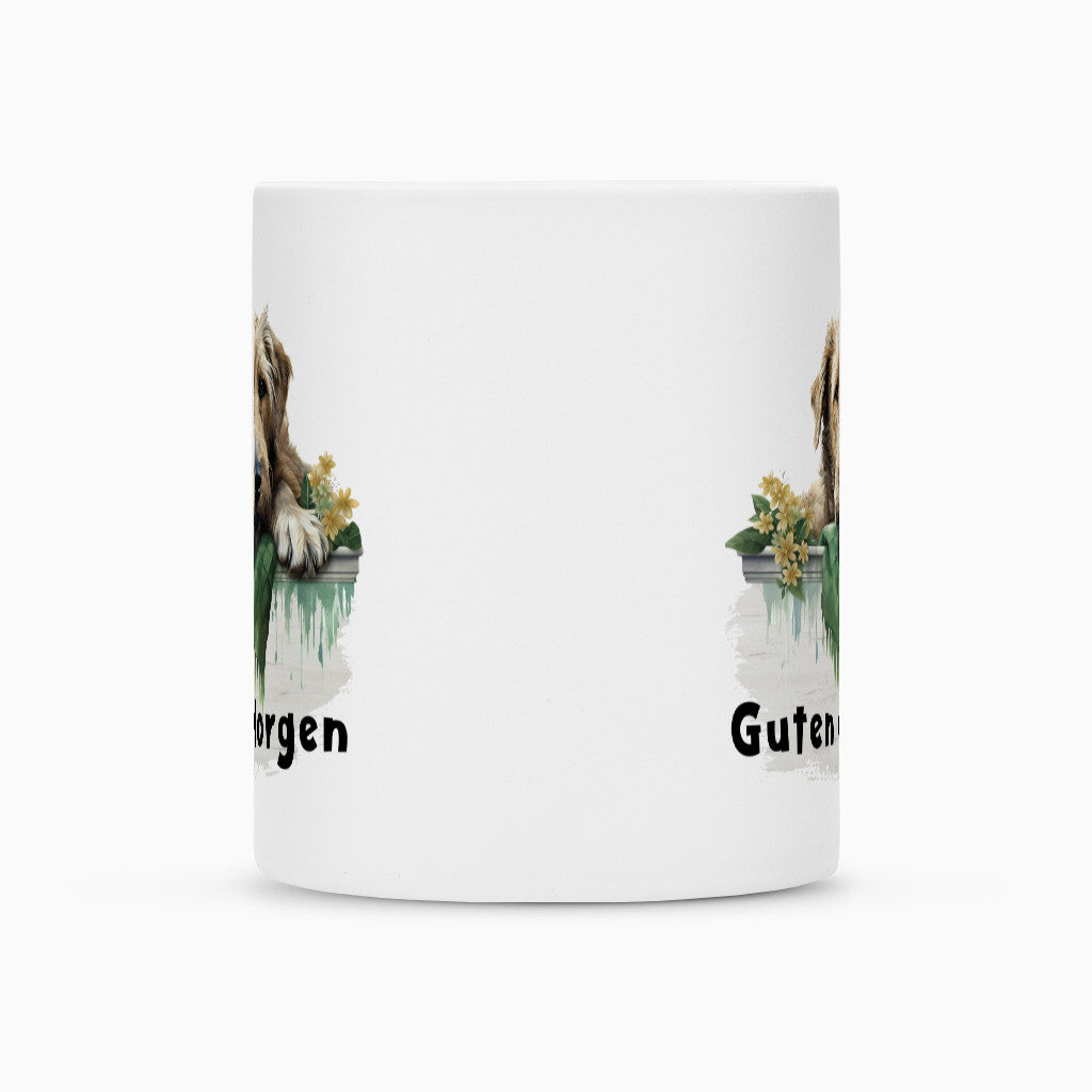 Tasse "Irischer Wolfshund - Guten Morgen" – hunde-shirt.de