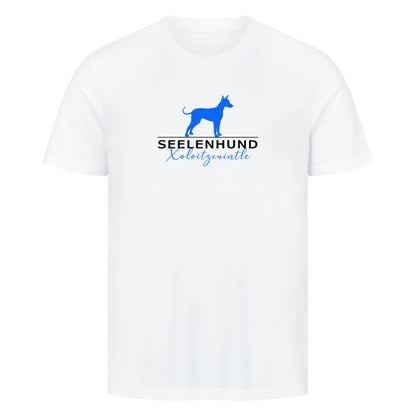 Premium T-Shirt "Xolo - Seelenhund" Weiß – hunde-shirt.de