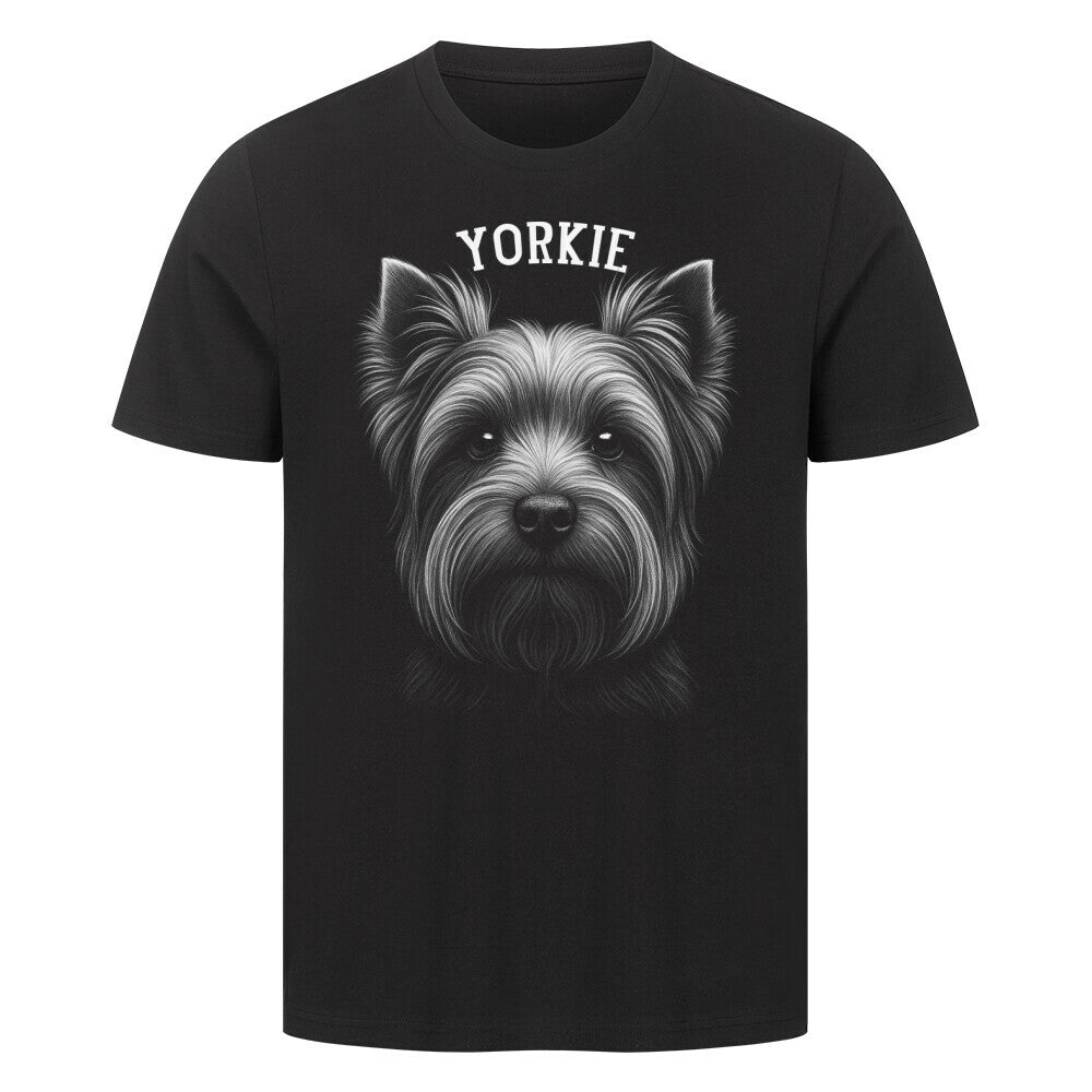 Premium T-Shirt "Yorkshire Terrier - Pure" Schwarz – hunde-shirt.de